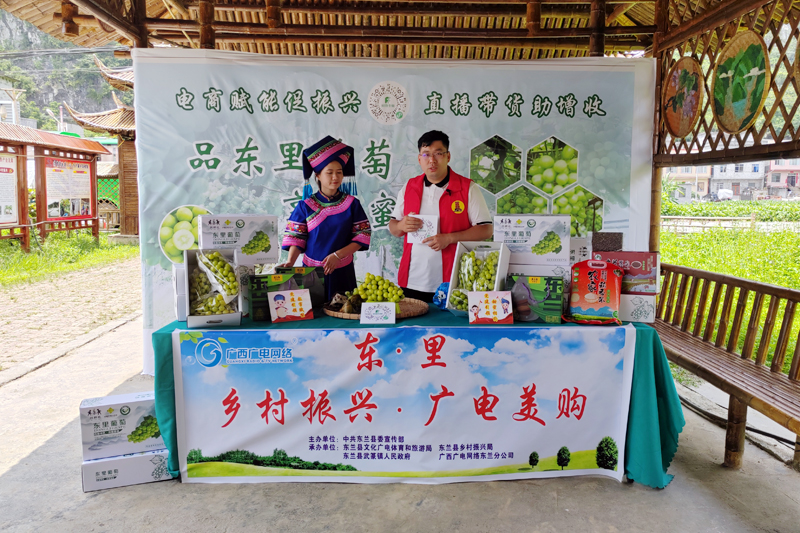 2022年8月，在東里村通過智慧廣電平臺(tái)進(jìn)行直播帶貨