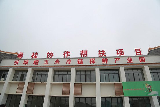 忻城縣粵桂協(xié)作糯玉米冷鏈保鮮產(chǎn)業(yè)園