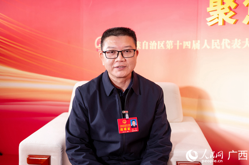孔斌代表接受專訪。人民網記者 嚴立政攝