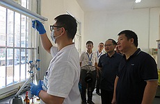 國務(wù)院第三次全國土壤普查辦質(zhì)量抽驗(yàn)組到測試中心檢查