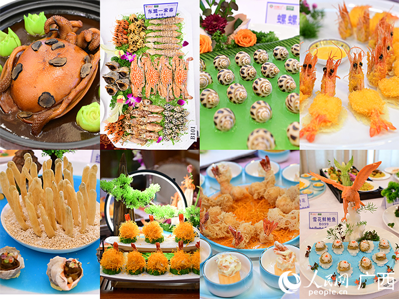 各色海鮮美食實力爭“鮮”。人民網(wǎng) 雷琦竣攝