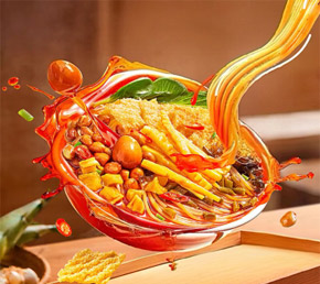 柳州螺螄粉
螺螄粉具有辣、爽、鮮、酸、燙的獨(dú)特風(fēng)味,是柳州最具地方特色的名小吃。螺螄粉的味美還因?yàn)樗兄?dú)特的湯料。湯料由螺螄、山奈、八角、肉桂、丁香、多種辣椒、等天然香料和味素配制而成。2018年,“柳州螺螄粉”獲得國(guó)家地理標(biāo)志商標(biāo);2020年被列入國(guó)家級(jí)非物質(zhì)文化遺產(chǎn)名單。