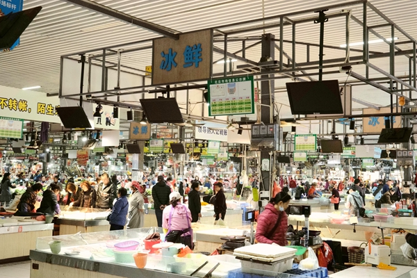 井然有序的北云市場(chǎng)。胡張靜攝