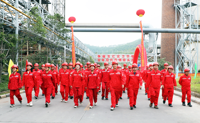 梧州環(huán)科員工精神面貌。楊麗貞攝