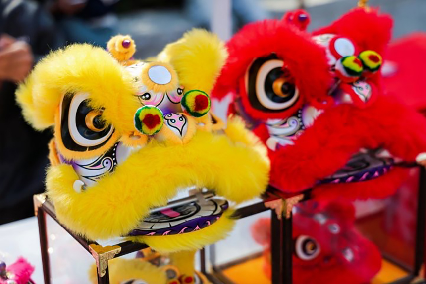 舞獅文創(chuàng)。廣西壯族自治區(qū)文化和旅游廳供圖