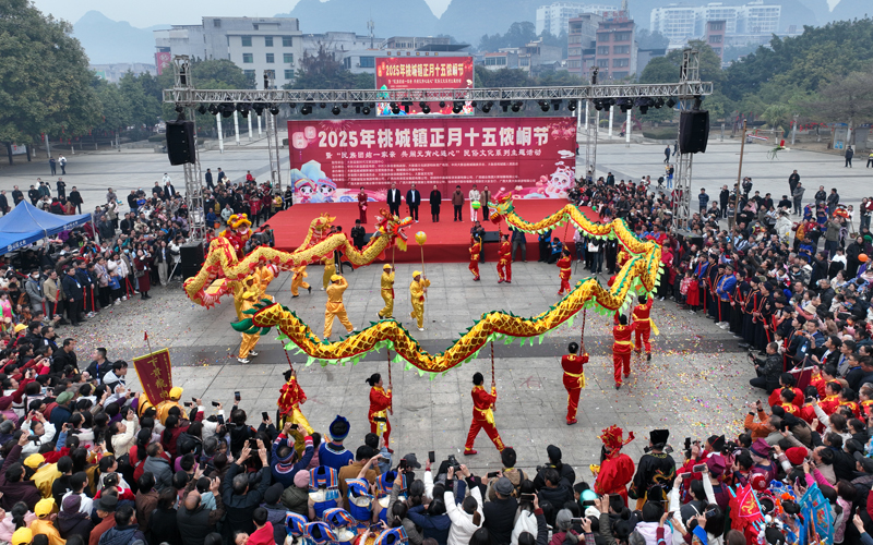 舞龍表演。