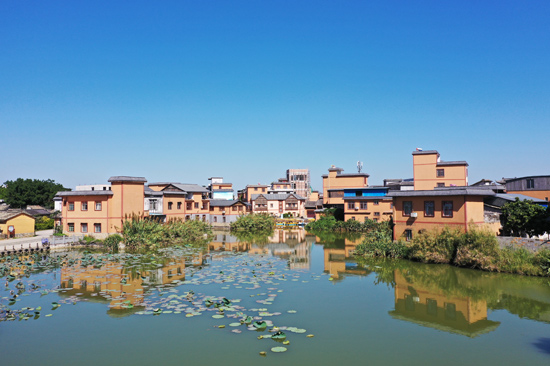 恬靜優(yōu)美的蔡村一角