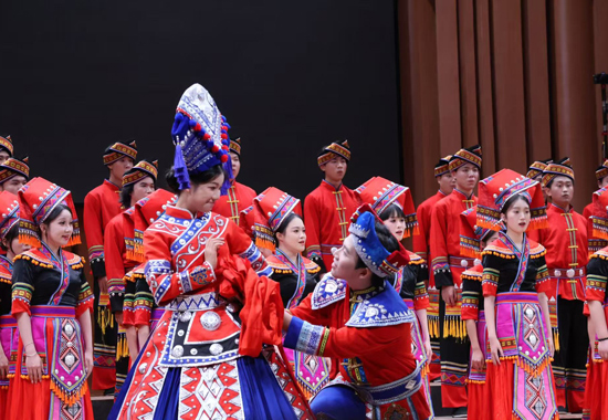 演出現(xiàn)場。桂林旅游學(xué)院供圖