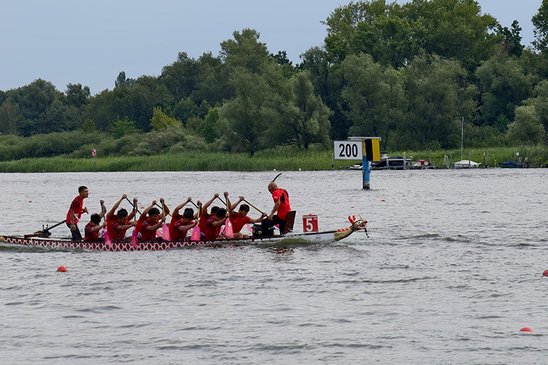 廣西藤縣龍舟隊(duì)奮力比賽。藤縣融媒供圖
