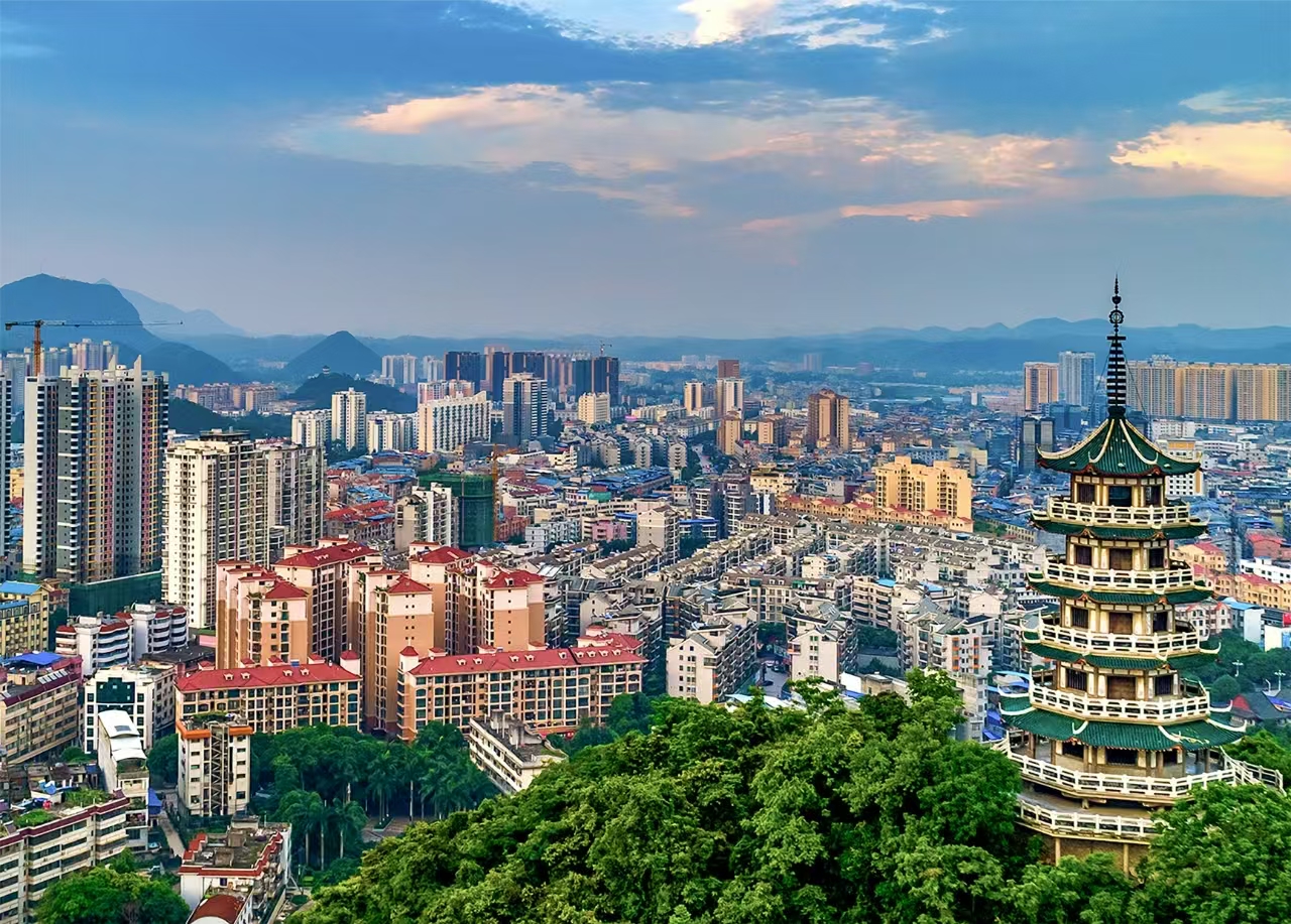 平果市城區(qū)一角