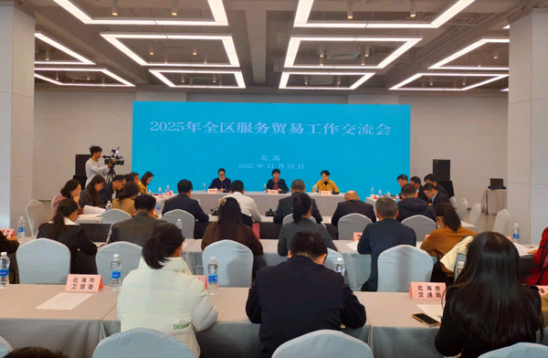 2025年廣西服務(wù)貿(mào)易工作交流會現(xiàn)場